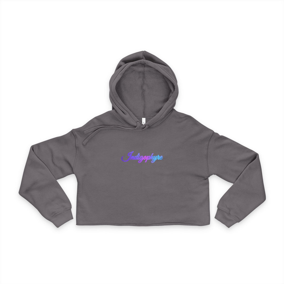 Indigophyre Starscript Crop Hoodie — Women's