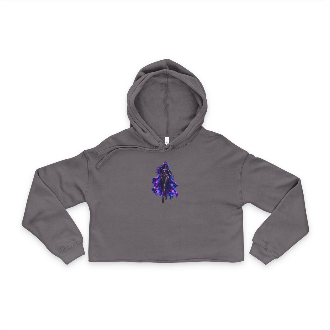 Void Walker Nebula Queen Crop Hoodie — Women's