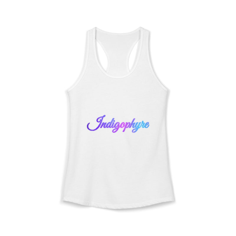Indigophyre Starscript Racerback Tank — Women's