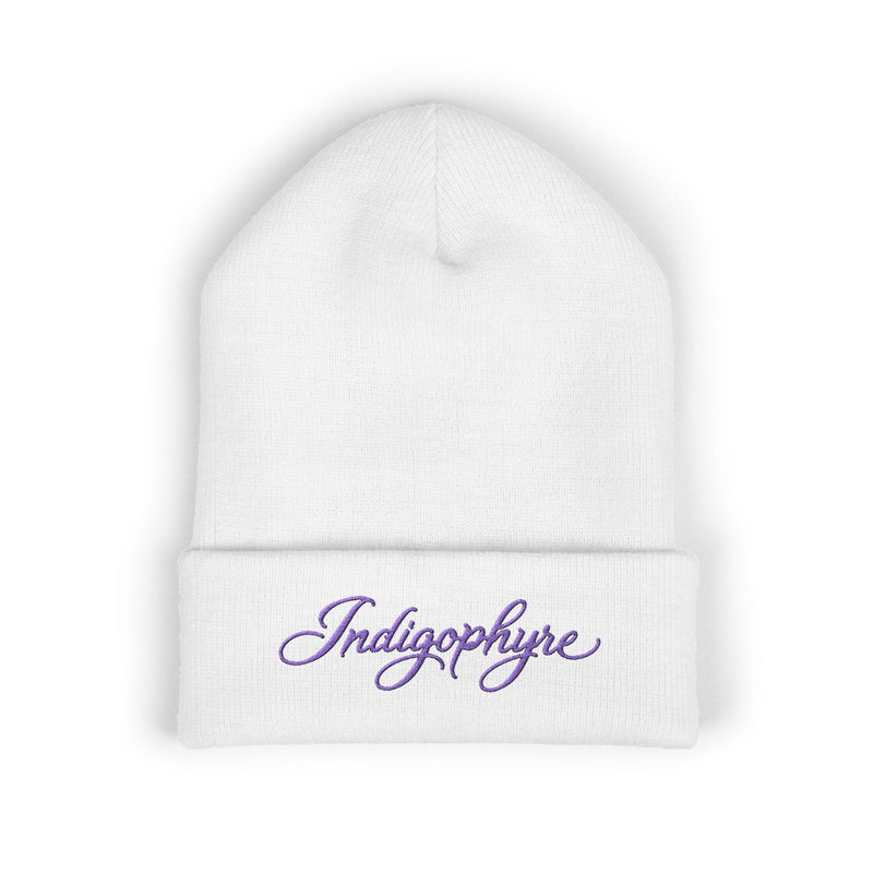 Indigophyre Starscript Embroidered Beanie — Women's