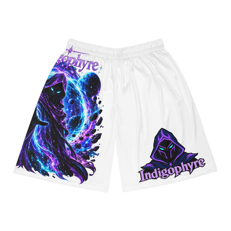 Indigophyre Void Walker Galaxy Basketball Shorts | All-Over Print