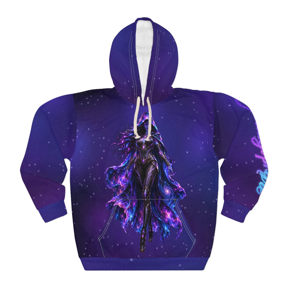 Indigophyre Void Walker — Nebula Empress | All-Over Print Hoodie
